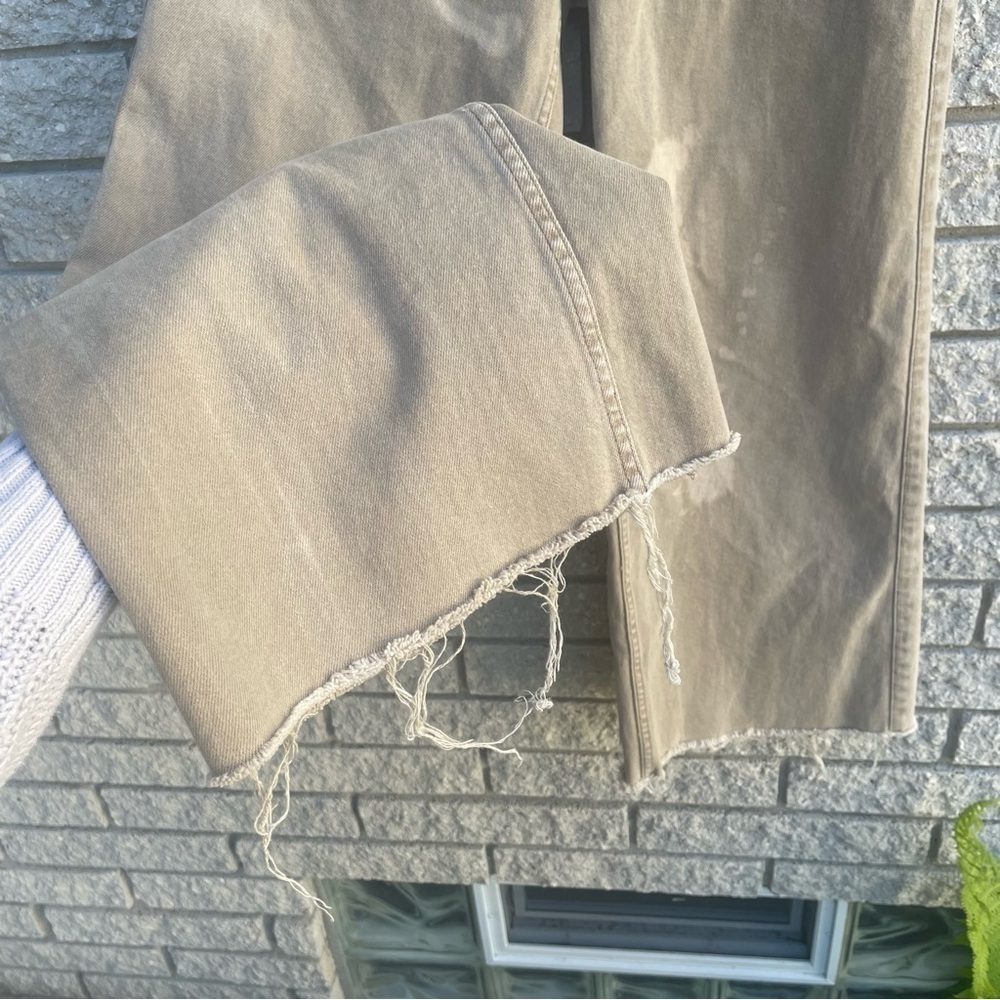 BDG Urban Outfitters High Rise Beige A Wide Leg Jeans Size 24/XS - Picture 3 of 8